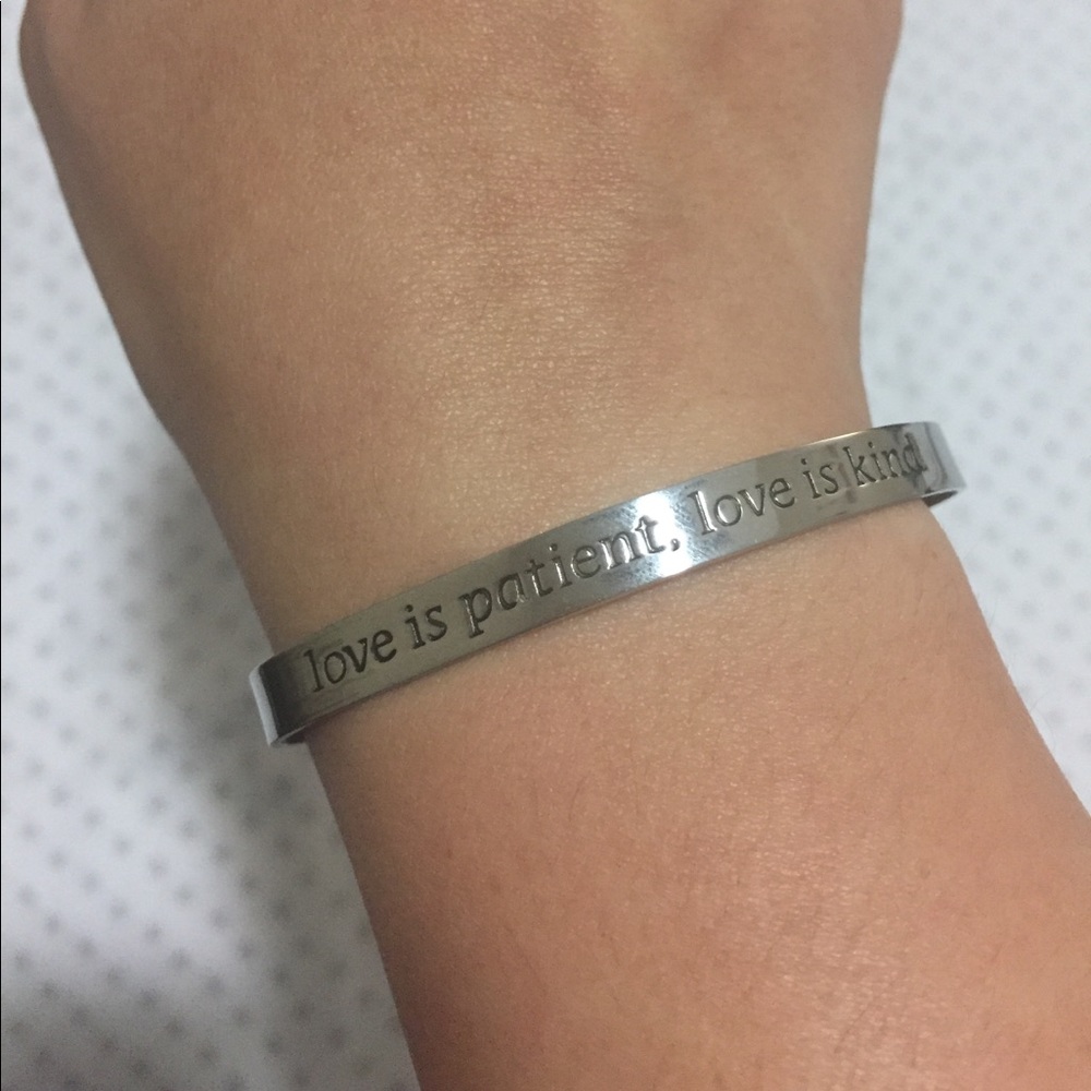 “Love is Patient, Love is Kind” Bracelet